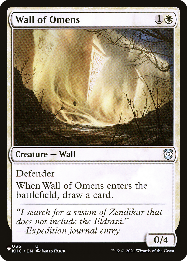 Wall of Omens (KHC) [The List] | Chromatic Games