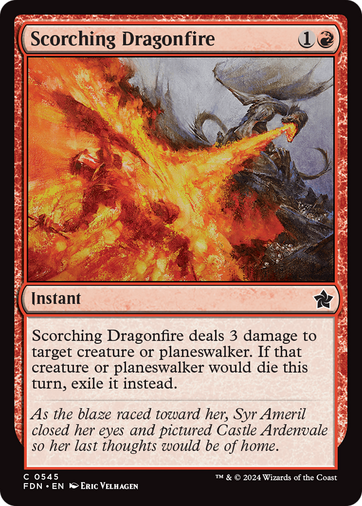 Scorching Dragonfire [Foundations] | Chromatic Games