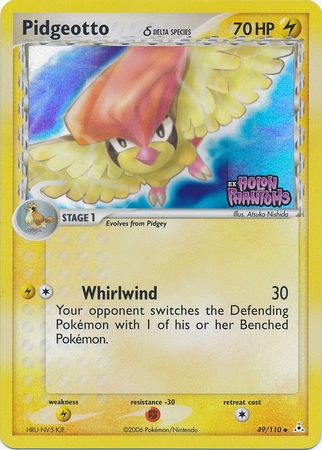 Pidgeotto (49/110) (Delta Species) (Stamped) [EX: Holon Phantoms] | Chromatic Games