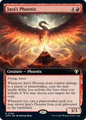 Jaya's Phoenix (Extended Art) [Commander Masters] | Chromatic Games