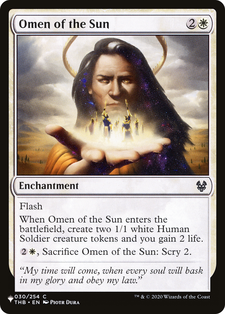 Omen of the Sun [The List Reprints] | Chromatic Games