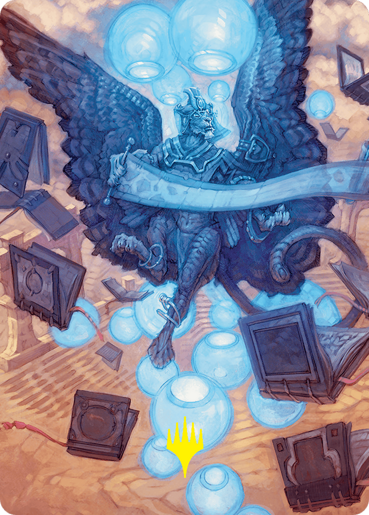 Sphinx of Forgotten Lore Art Card (33/54) (Gold-Stamped Signature) [Foundations Art Series] | Chromatic Games