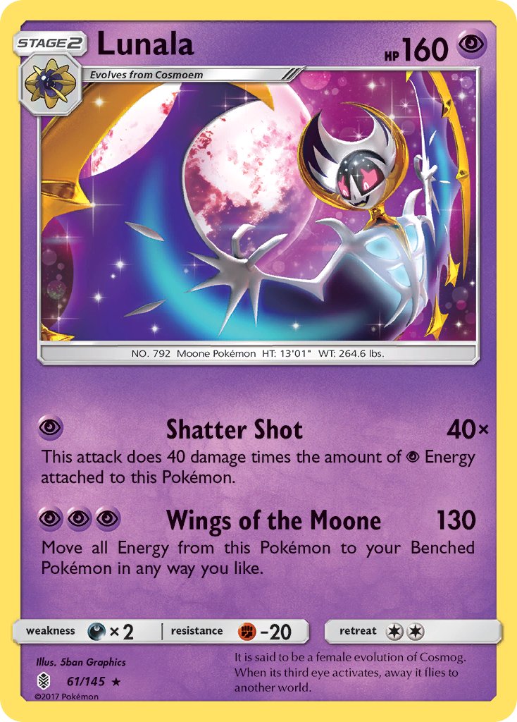Lunala (61/145) (Theme Deck Exclusive) [Sun & Moon: Guardians Rising] | Chromatic Games