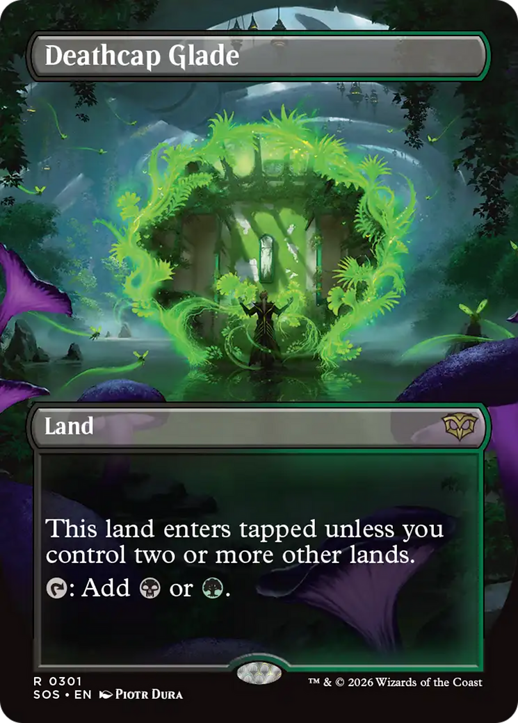 Deathcap Glade (Borderless) [Secrets of Strixhaven] | Chromatic Games