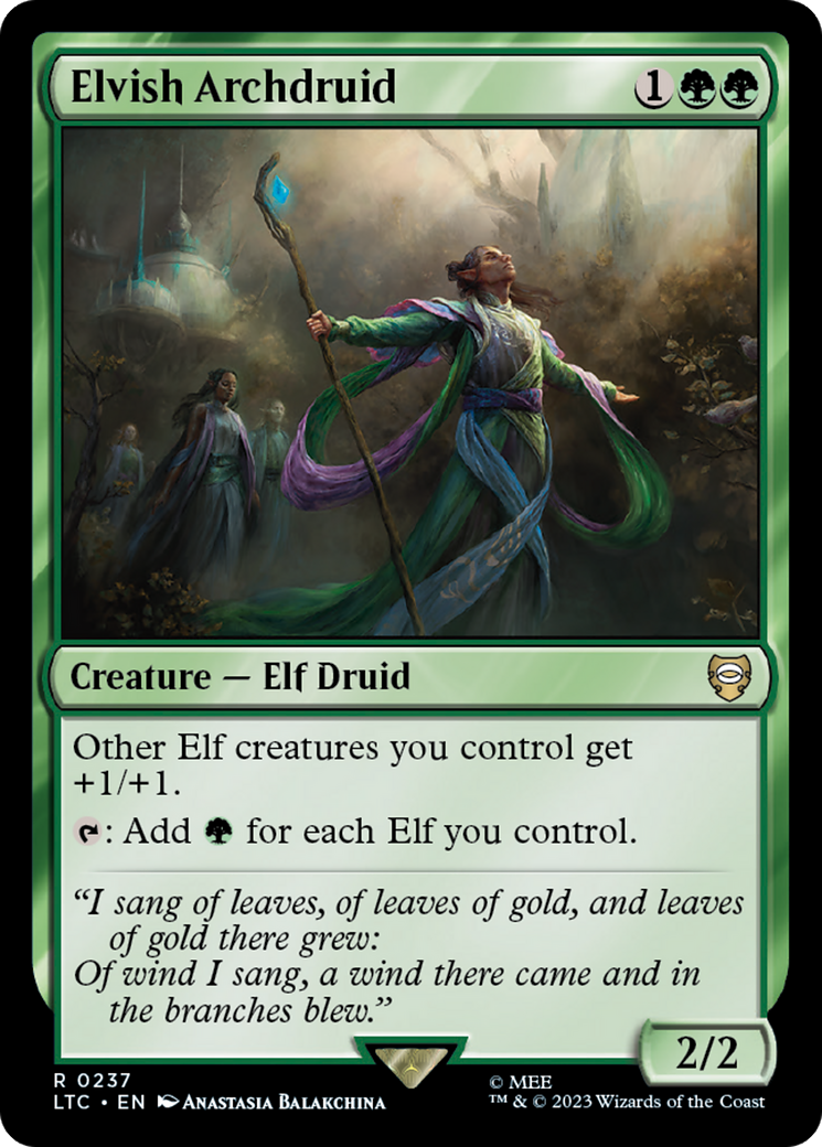 Elvish Archdruid [The Lord of the Rings: Tales of Middle-Earth Commander] | Chromatic Games