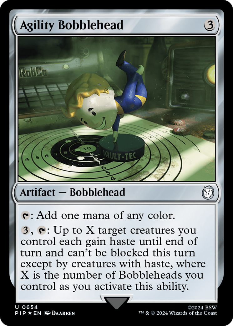 Agility Bobblehead (Surge Foil) [Fallout] | Chromatic Games