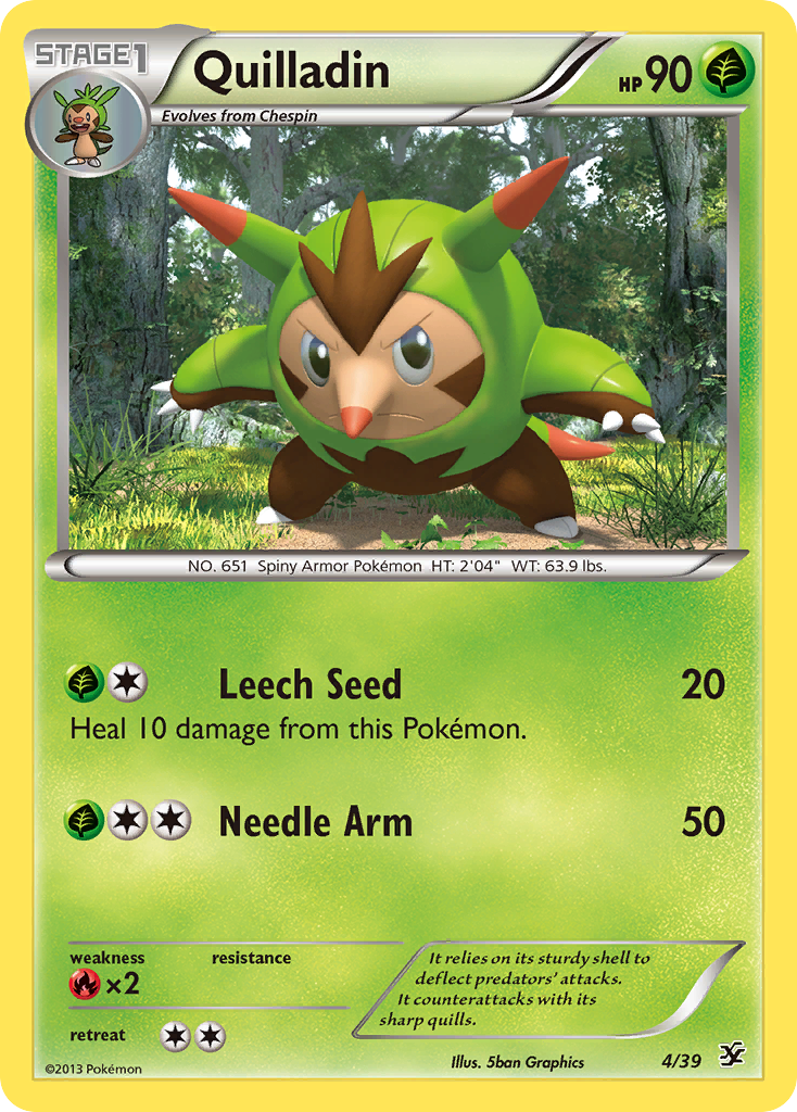 Quilladin (4/39) [XY: Kalos Starter Set] | Chromatic Games