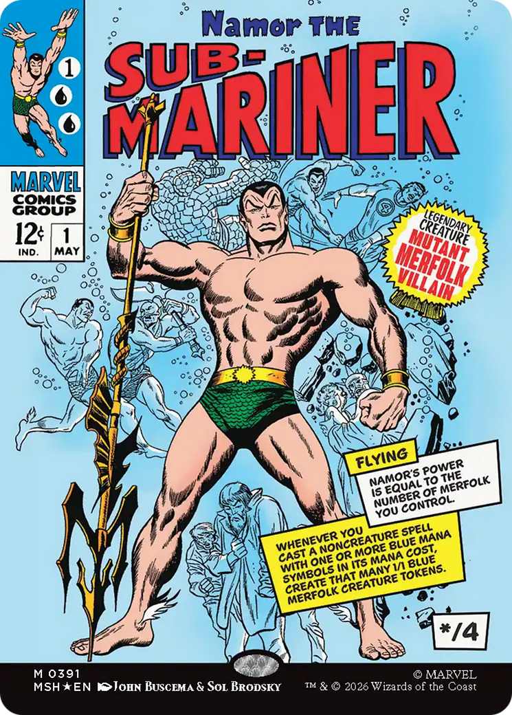 Namor The Sub-Mariner (Borderless) [Marvel Super Heroes] | Chromatic Games