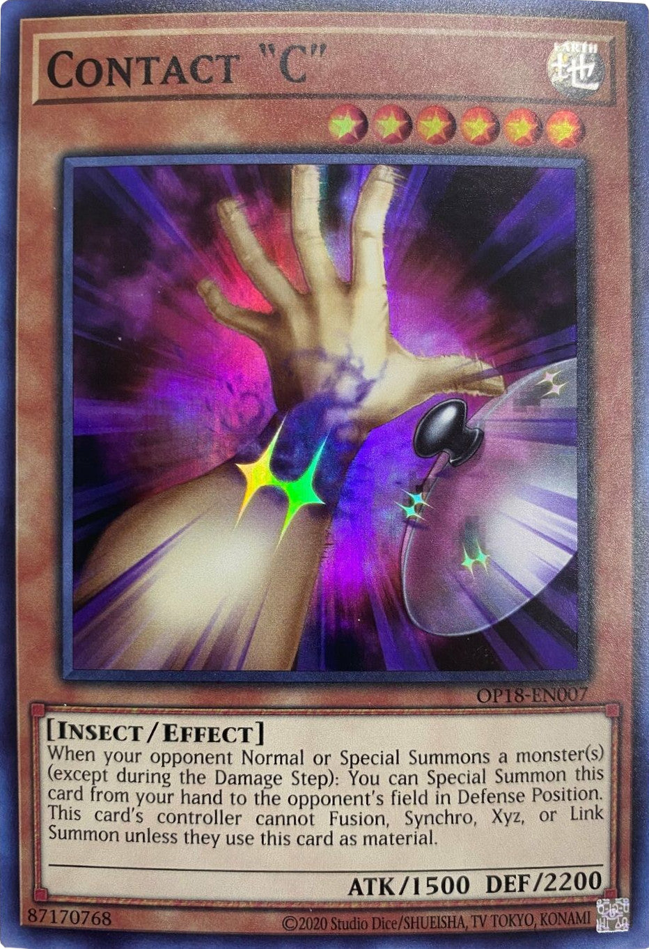 Contact C [OP18-EN007] Super Rare | Chromatic Games