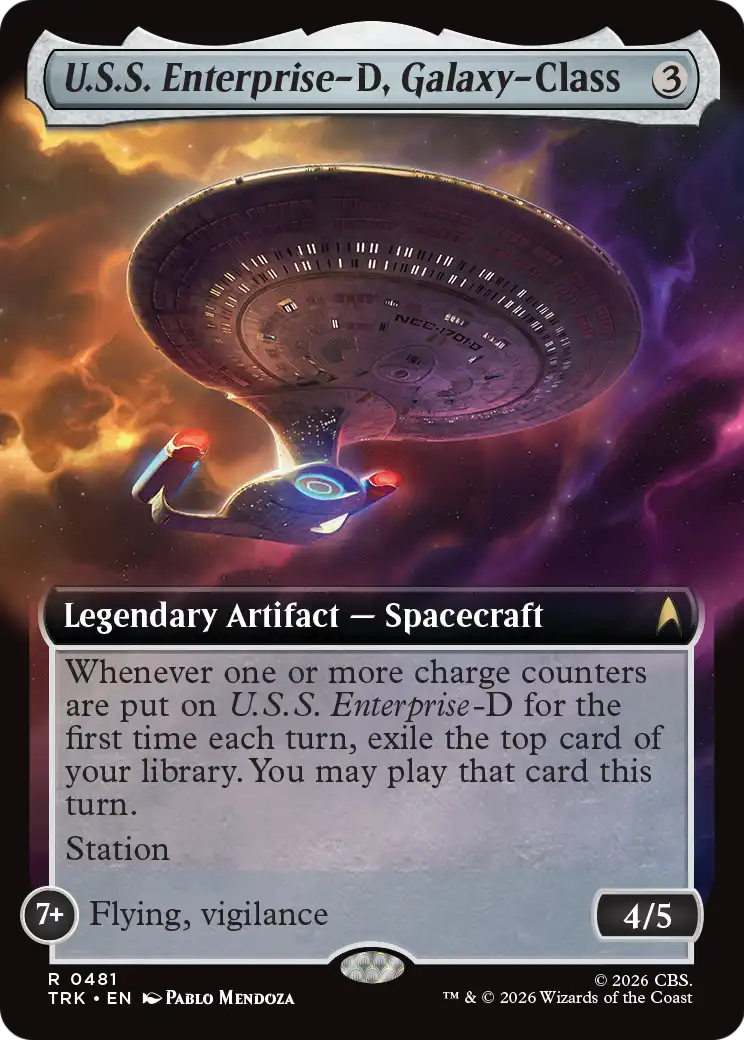 U.S.S. Enterprise-D, Galaxy-Class (Extended Art) [Star Trek] | Chromatic Games
