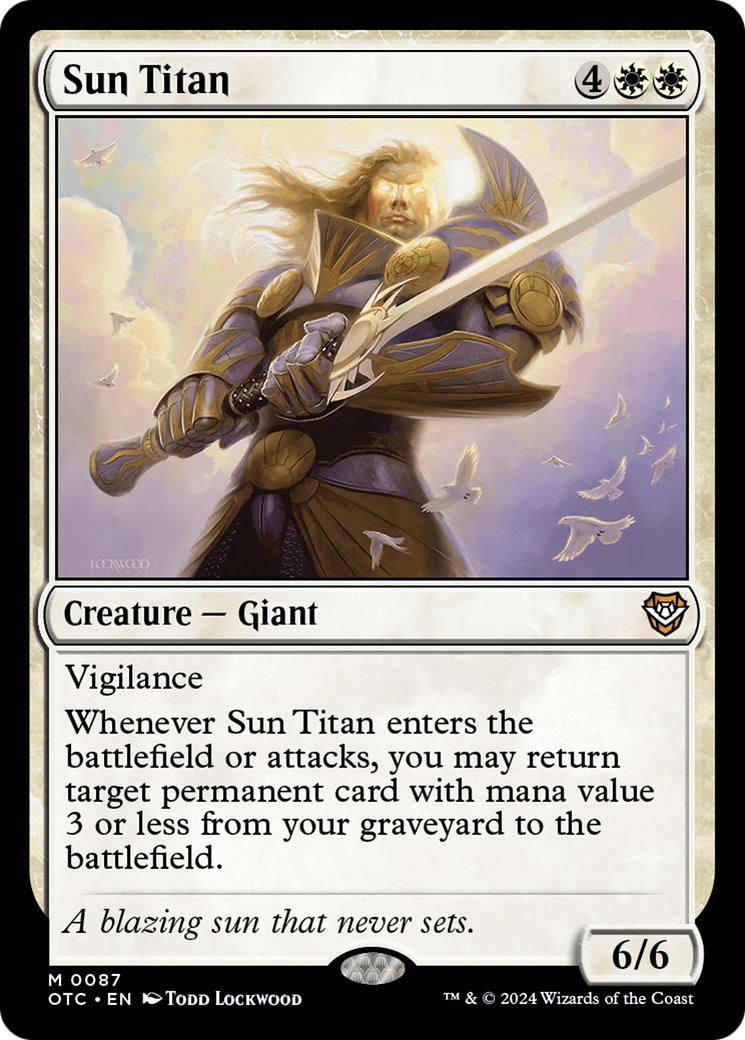 Sun Titan [Outlaws of Thunder Junction Commander] | Chromatic Games