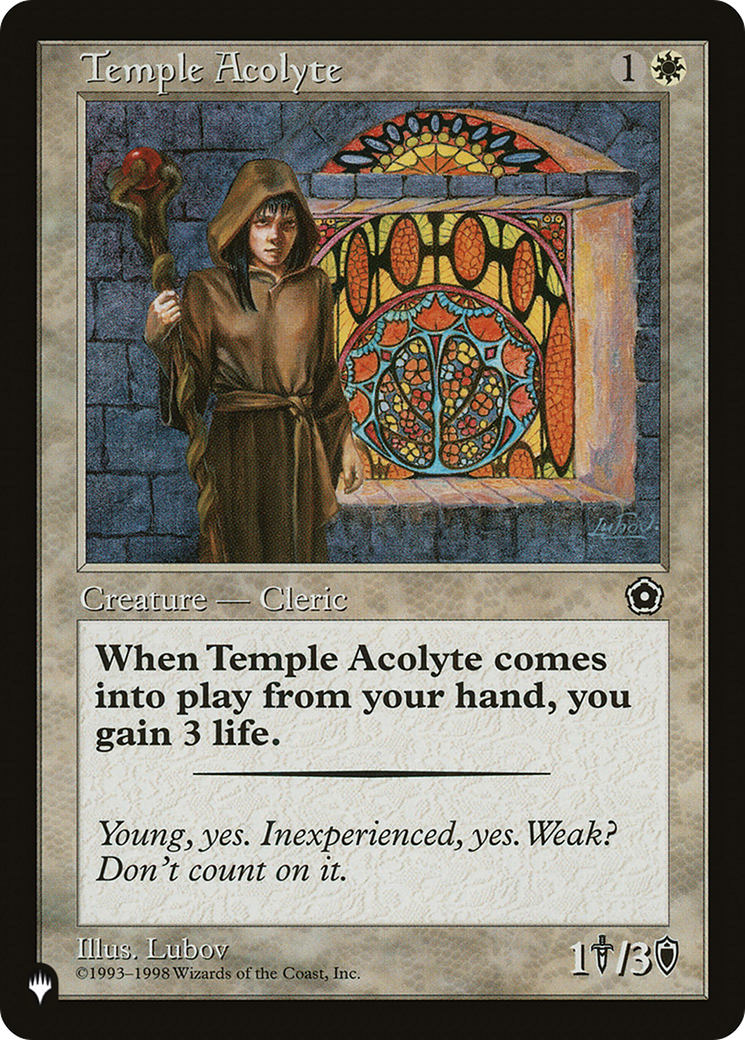 Temple Acolyte [The List] | Chromatic Games