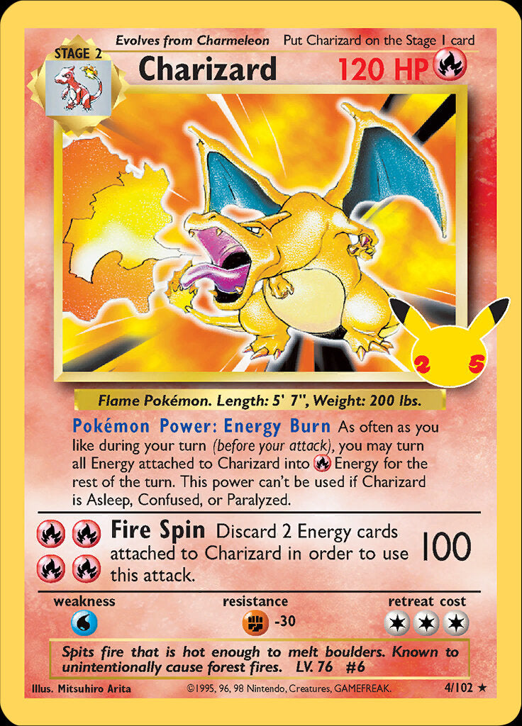 Charizard (4/102) [Celebrations: 25th Anniversary - Classic Collection] | Chromatic Games