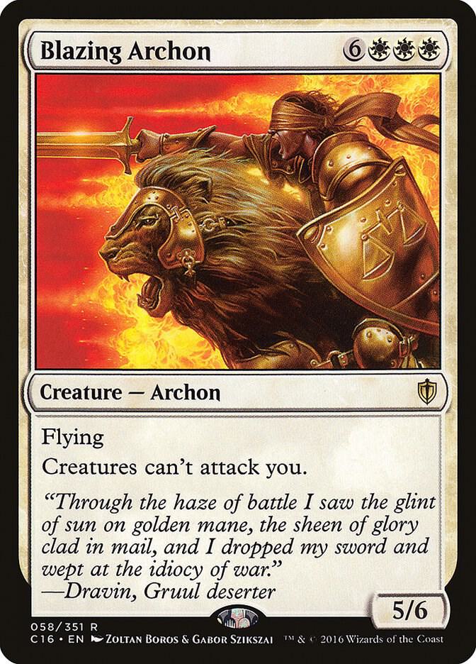 Blazing Archon 58/351 (Commander 2016)  | Chromatic Games