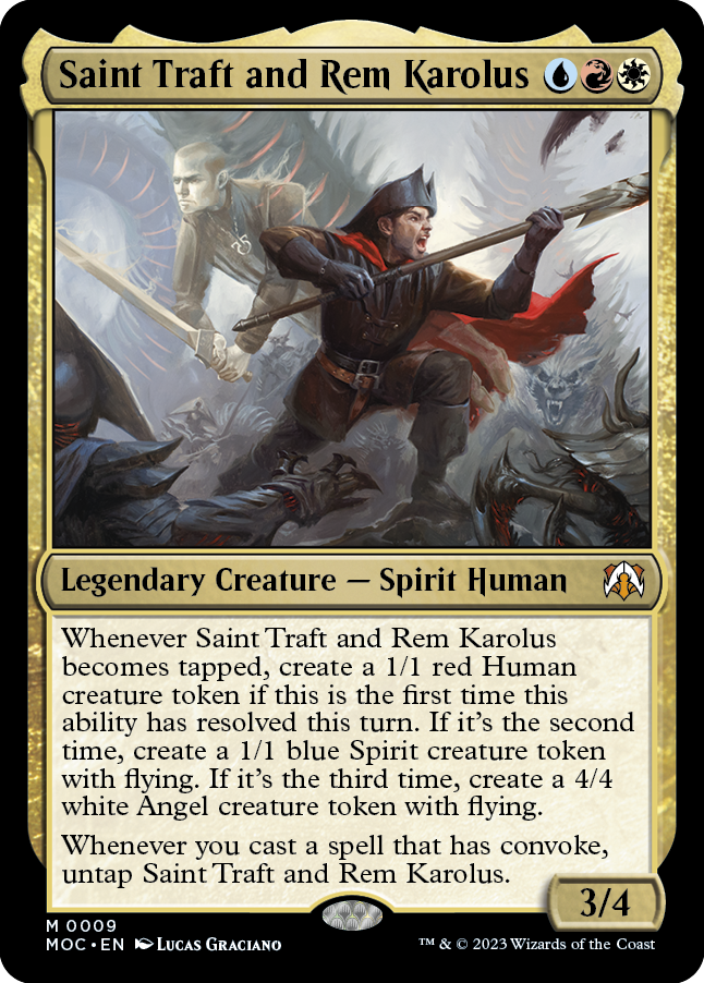 Saint Traft and Rem Karolus [March of the Machine Commander] | Chromatic Games
