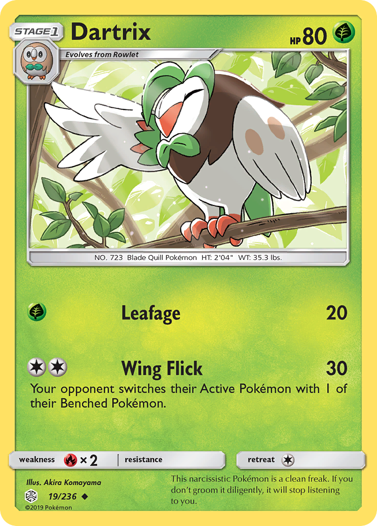 Dartrix (19/236) [Sun & Moon: Cosmic Eclipse] | Chromatic Games