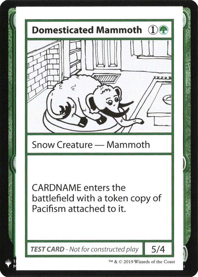 Domesticated Mammoth [Mystery Booster Playtest Cards] | Chromatic Games