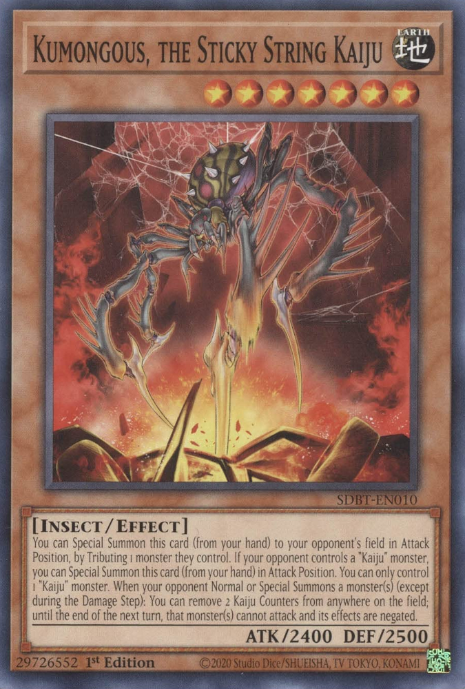 Kumongous, the Sticky String Kaiju [SDBT-EN010] Common | Chromatic Games