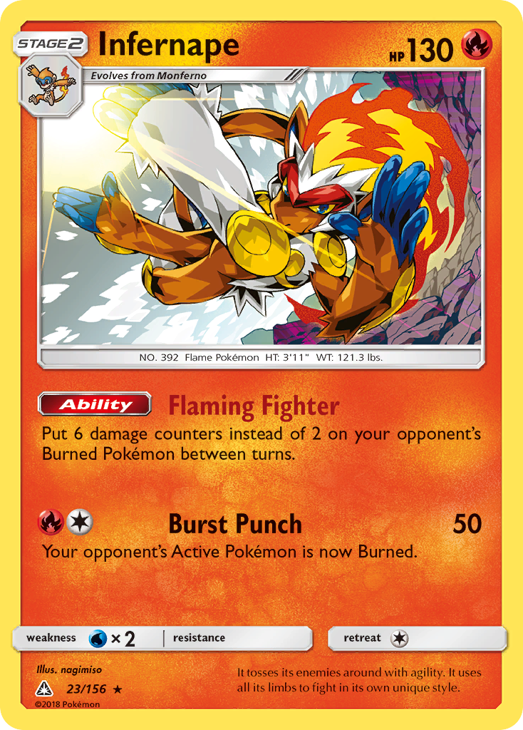 Infernape (23/156) [Sun & Moon: Ultra Prism] | Chromatic Games