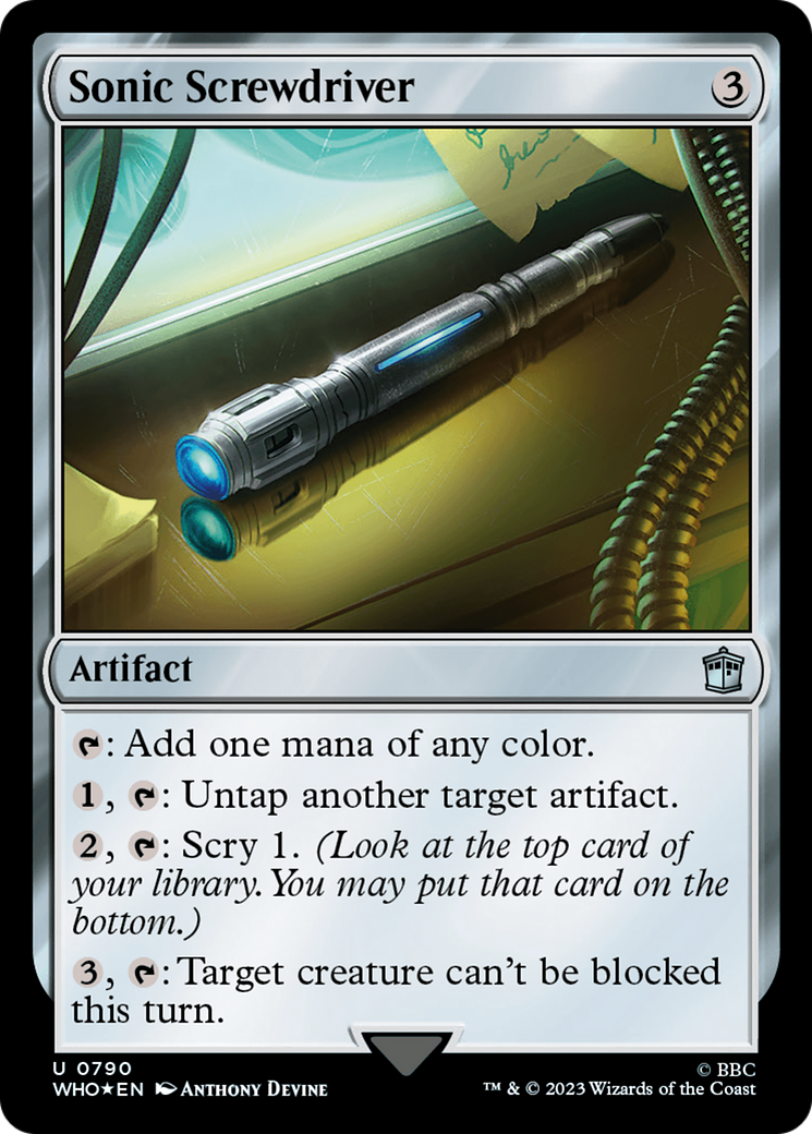 Sonic Screwdriver (0790) (Surge Foil) [Doctor Who] | Chromatic Games