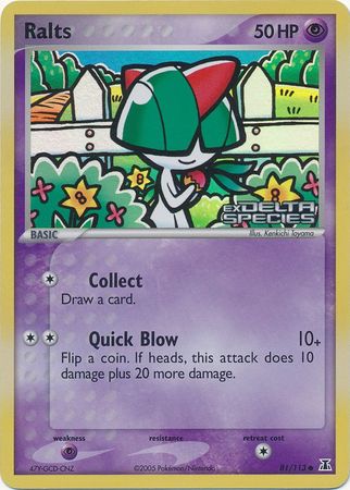 Ralts (81/113) (Stamped) [EX: Delta Species] | Chromatic Games