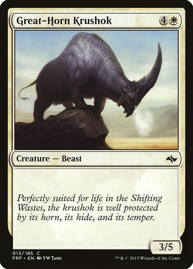 Great-Horn Krushok 13/185 (Fate Reforged)  | Chromatic Games