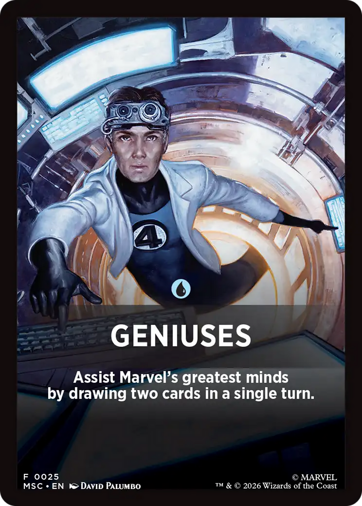 Geniuses Theme Card [Marvel Super Heroes Commander] | Chromatic Games