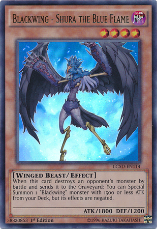 Blackwing - Shura the Blue Flame [LC5D-EN114] Ultra Rare | Chromatic Games