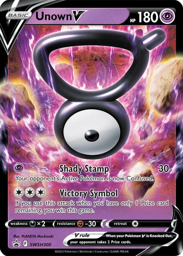 Unown V (SWSH300) [Sword & Shield: Black Star Promos] | Chromatic Games