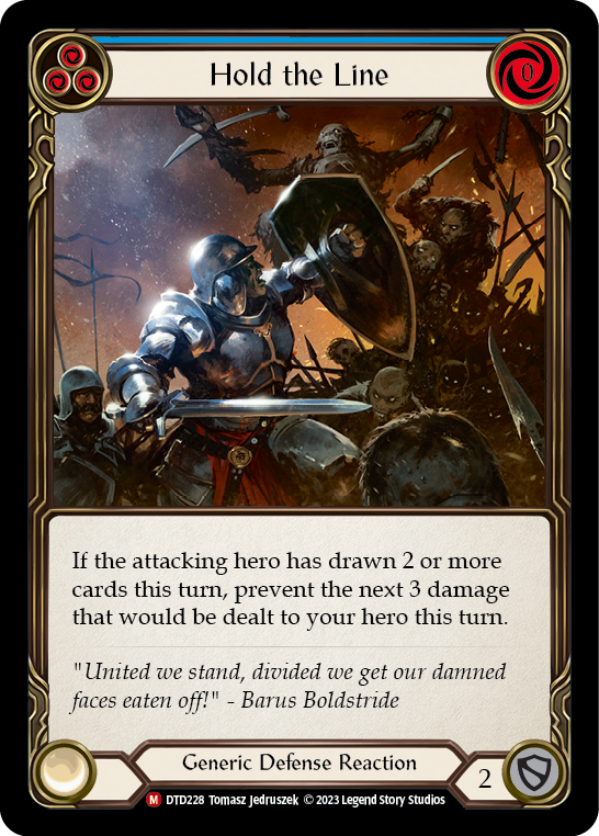 Hold the Line [DTD228] (Dusk Till Dawn)  Rainbow Foil | Chromatic Games