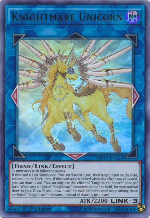 Knightmare Unicorn [MP19-EN028] Ultra Rare | Chromatic Games