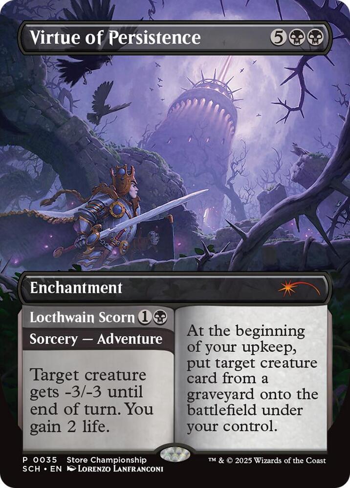 Virtue of Persistence 35 (Game Day & Store Championship Promos)  - Borderless Foil | Chromatic Games