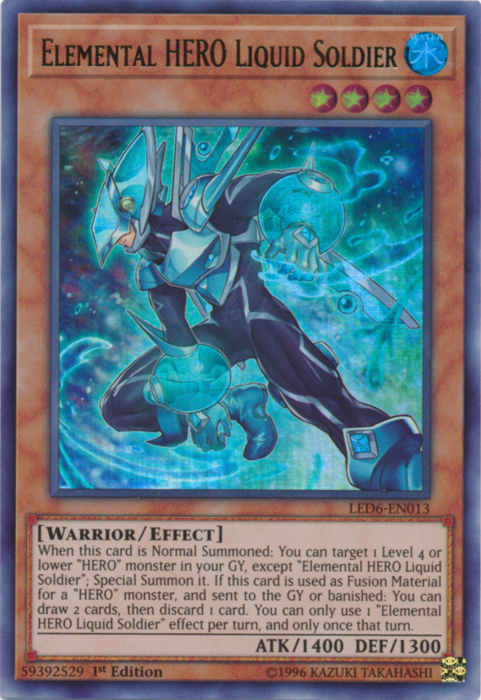 Elemental Hero Liquid Soldier [LED6-EN013] Ultra Rare | Chromatic Games