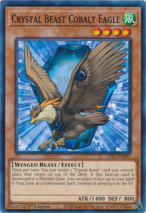 Crystal Beast Cobalt Eagle [LDS1-EN097] Common | Chromatic Games