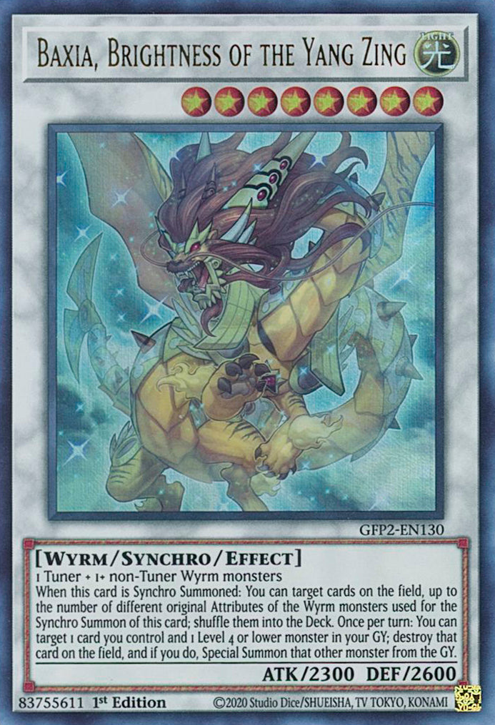Baxia, Brightness of the Yang Zing [GFP2-EN130] Ultra Rare | Chromatic Games