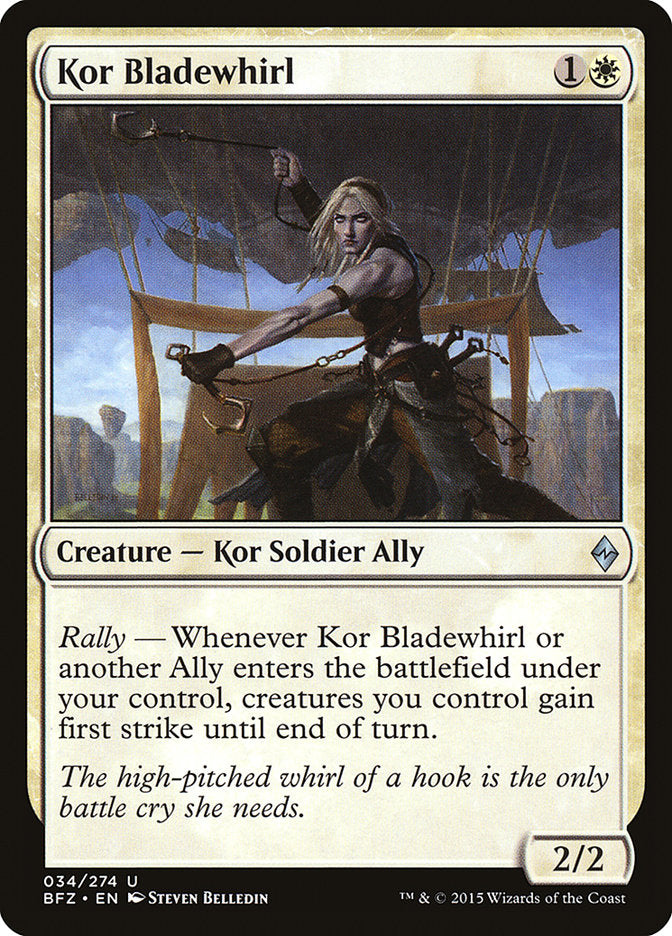 Kor Bladewhirl 34/274 (Battle for Zendikar)  | Chromatic Games