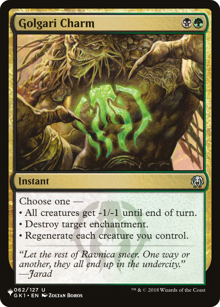 Golgari Charm [The List Reprints] | Chromatic Games