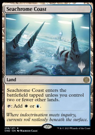 Seachrome Coast (Promo Pack) [Phyrexia: All Will Be One Promos] | Chromatic Games