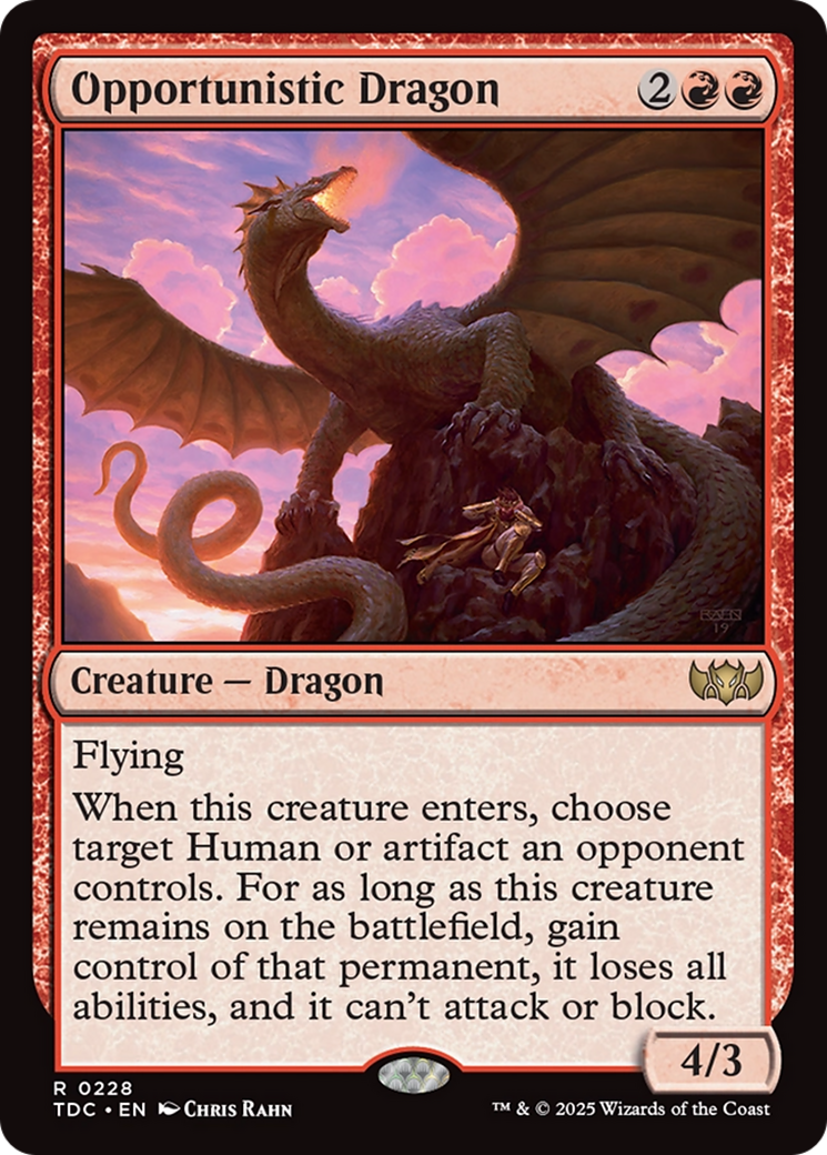 Opportunistic Dragon [Tarkir: Dragonstorm Commander] | Chromatic Games
