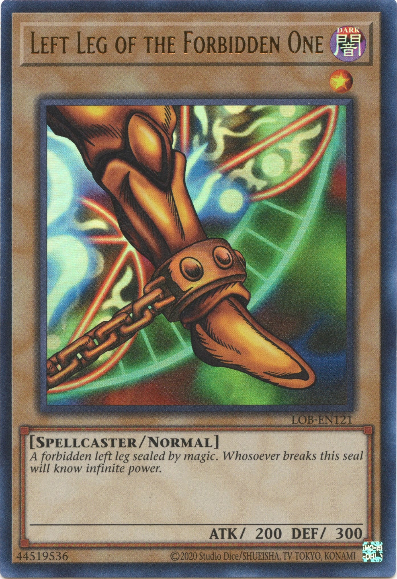 Left Leg of the Forbidden One (25th Anniversary) [LOB-EN121] Ultra Rare | Chromatic Games