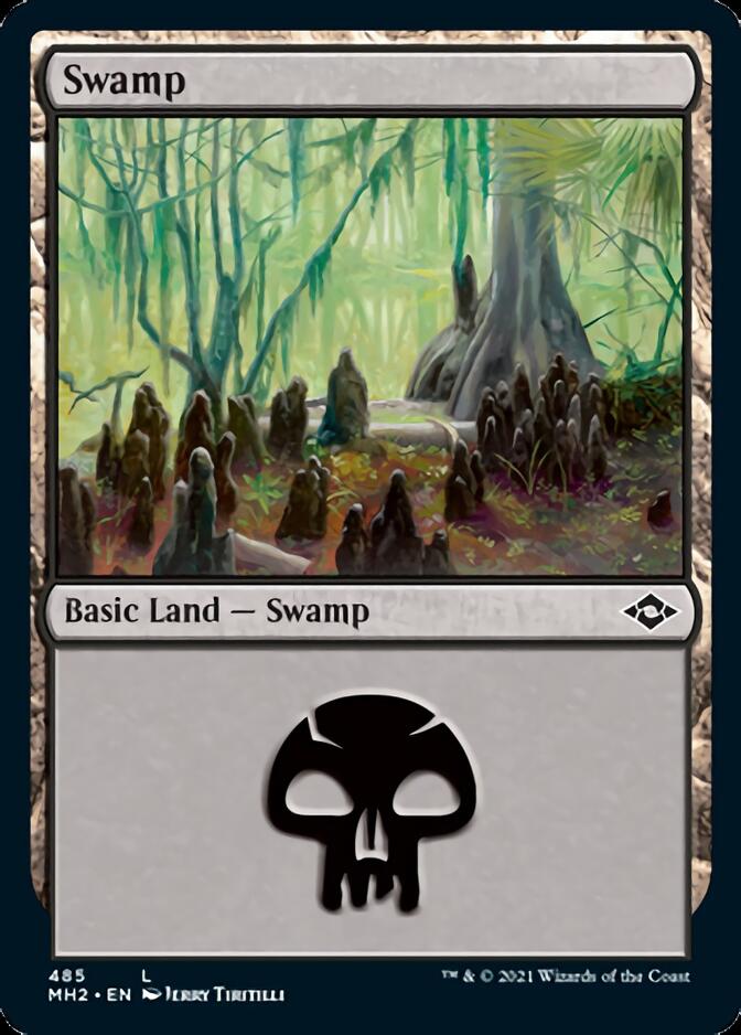 Swamp (485) (Foil Etched) [Modern Horizons 2] | Chromatic Games