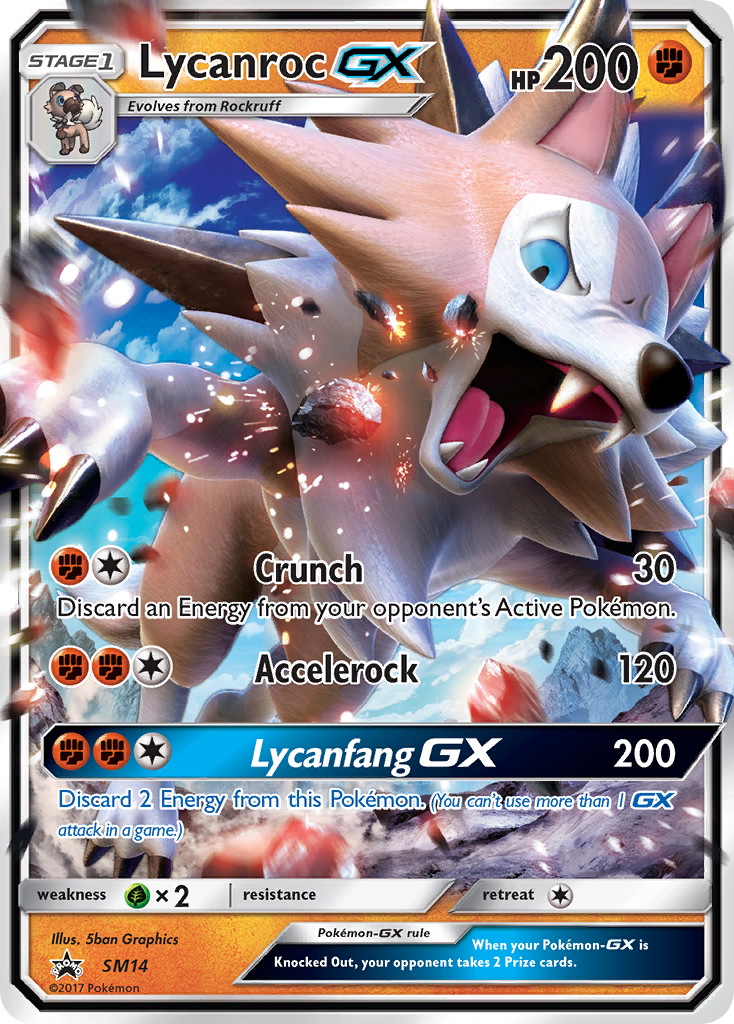 Lycanroc GX (SM14) [Sun & Moon: Black Star Promos] | Chromatic Games