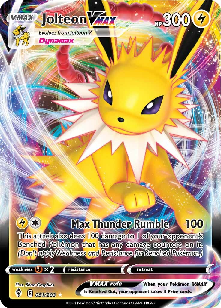 Jolteon VMAX (051/203) [Sword & Shield: Evolving Skies] | Chromatic Games