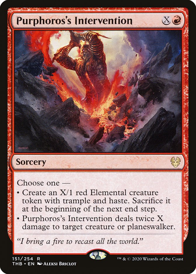 Purphoros's Intervention 151/254 (Theros Beyond Death)  | Chromatic Games