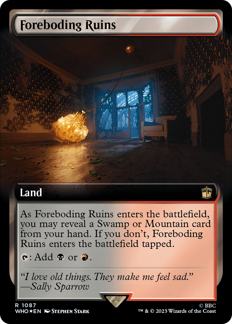 Foreboding Ruins (Extended Art) (Surge Foil) [Doctor Who] | Chromatic Games