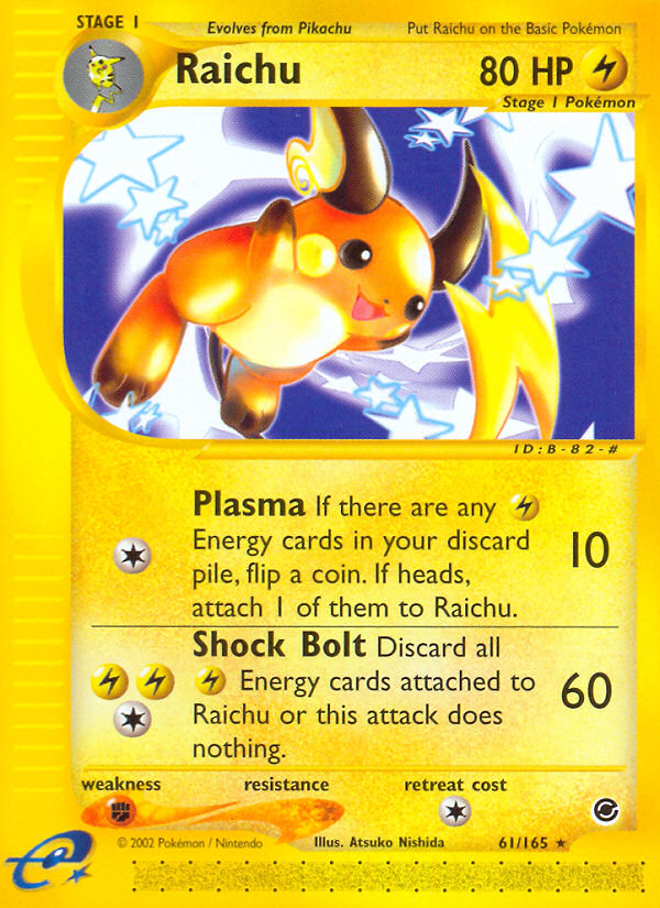 Raichu (61/165) [Expedition: Base Set] | Chromatic Games