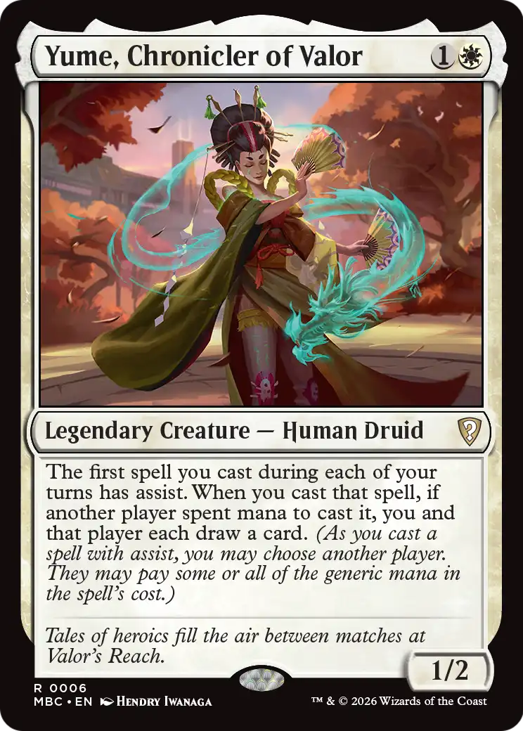 Yume, Chronicler of Valor [Mystery Booster: Commander Edition] | Chromatic Games