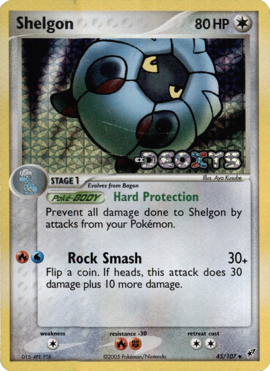 Shelgon (45/107) (Stamped) [EX: Deoxys] | Chromatic Games