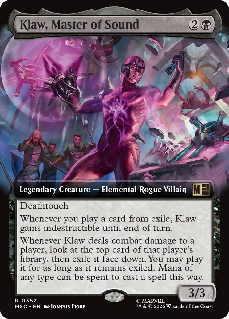 Klaw, Master of Sound (Extended Art) [Marvel Super Heroes Commander] | Chromatic Games