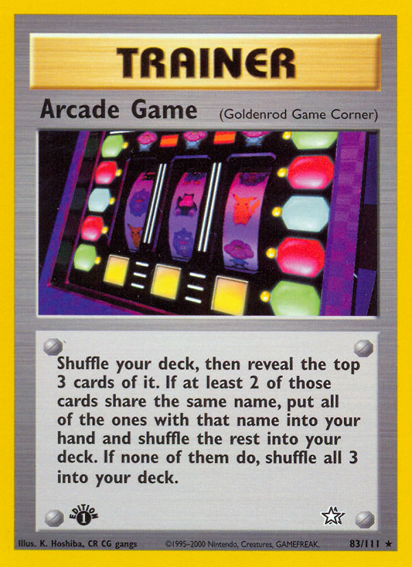 Arcade Game (83/111) [Neo Genesis 1st Edition] | Chromatic Games